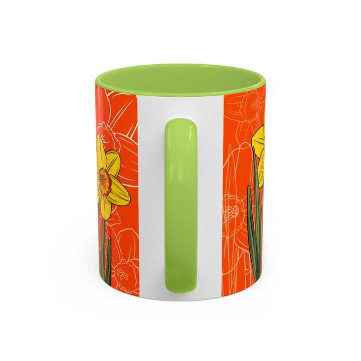 Daffodil Ceramic Coffee Mug — March Birth Month Flower