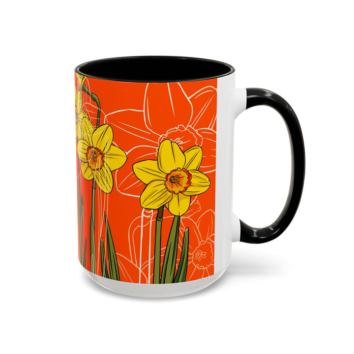 Daffodil Ceramic Coffee Mug — March Birth Month Flower