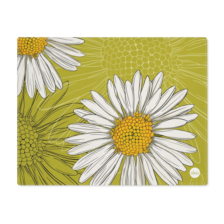 Daisy Cotton Twill Placemat – April Birth Month Flower