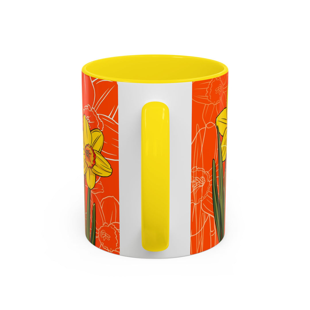 Daffodil Ceramic Coffee Mug — March Birth Month Flower