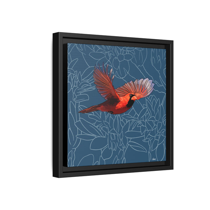 Northern Cardinal: Kentucky State Bird — Framed Canvas Print