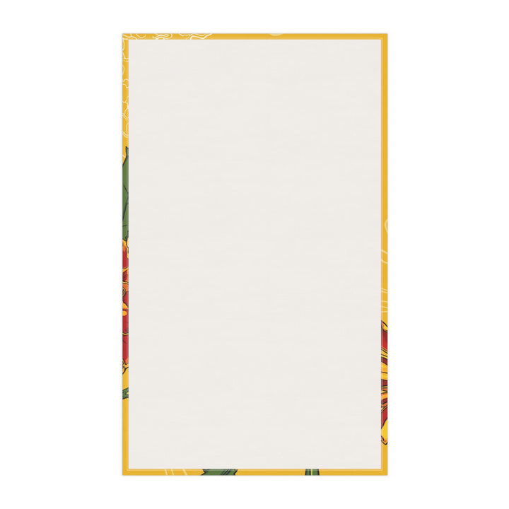 Marigold Cotton Tea Towel — October Birth Month Flower Kitchen Towel