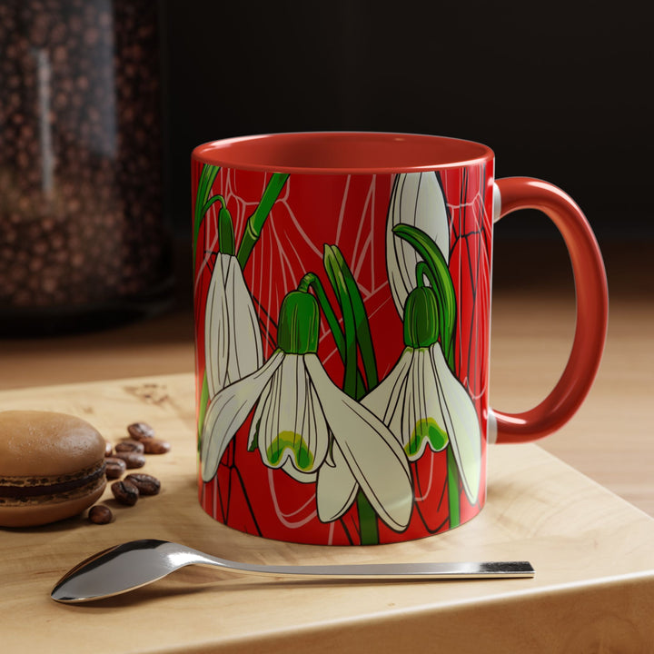 Snowdrop Coffee Mug – January Birth Month Flower