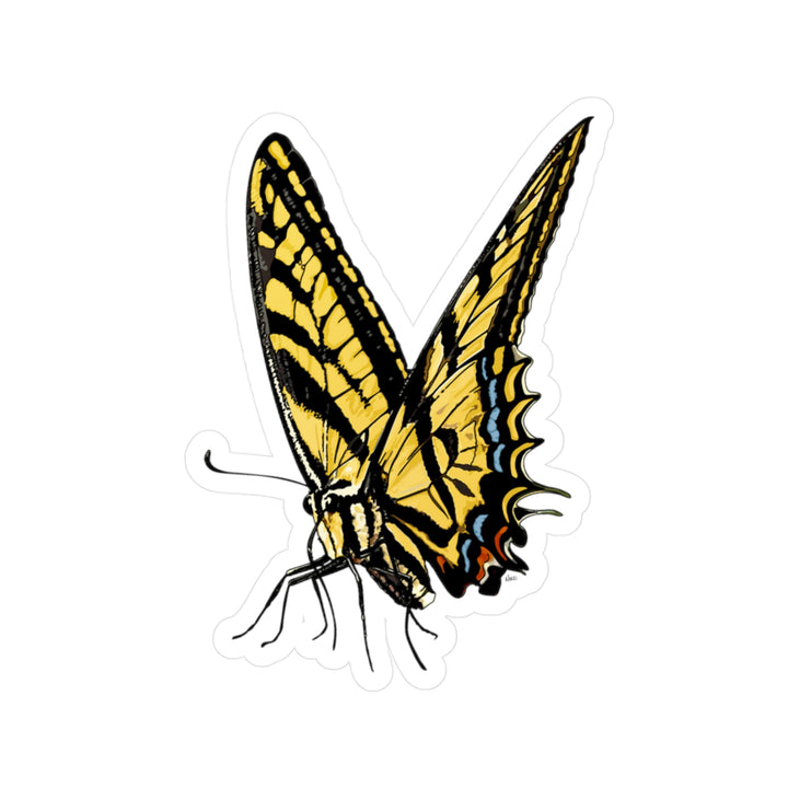 Oregon Swallowtail Butterfly Kiss-Cut Vinyl Sticker — Waterproof Decorative Decal for Laptops, Water Bottles & Windows