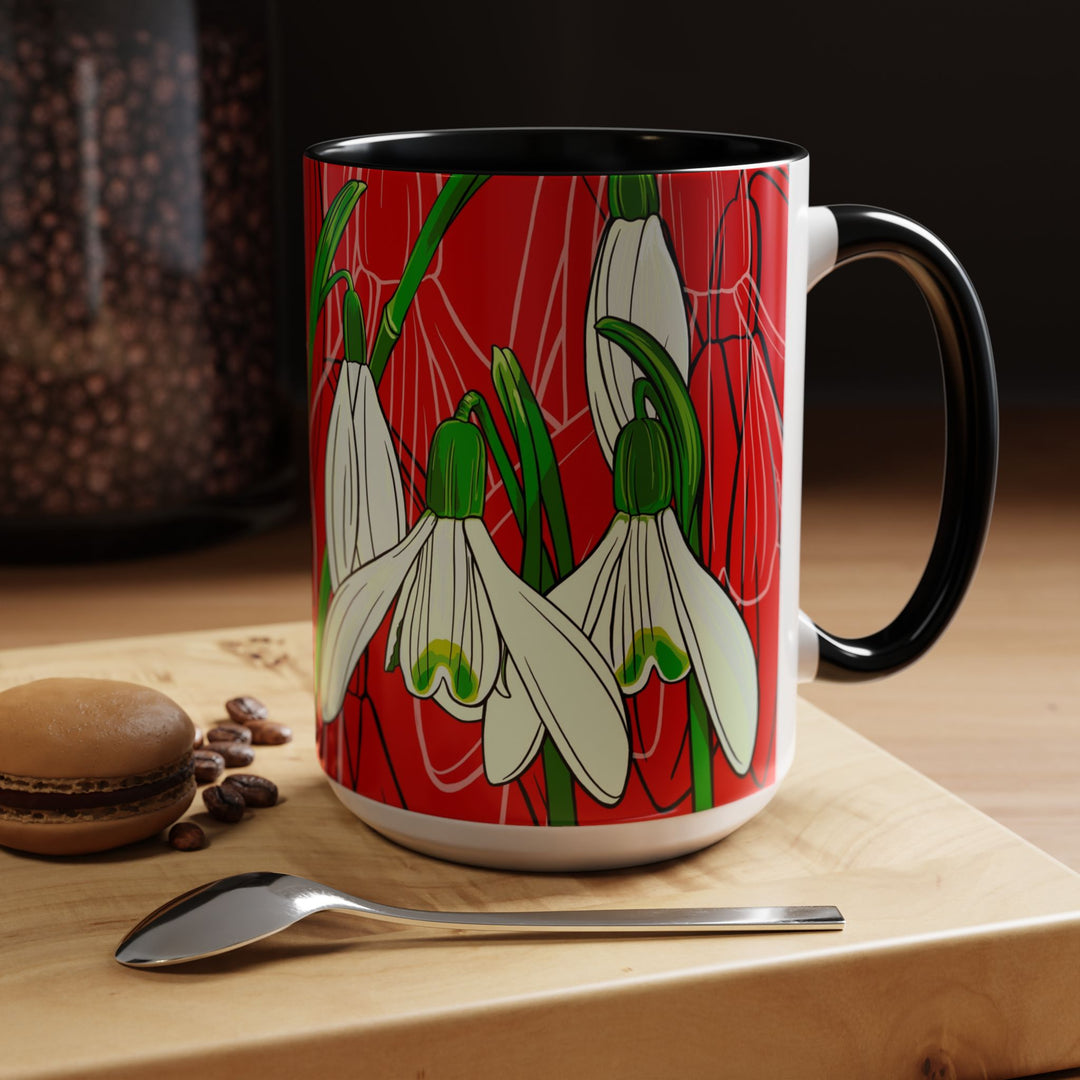 Snowdrop Coffee Mug – January Birth Month Flower