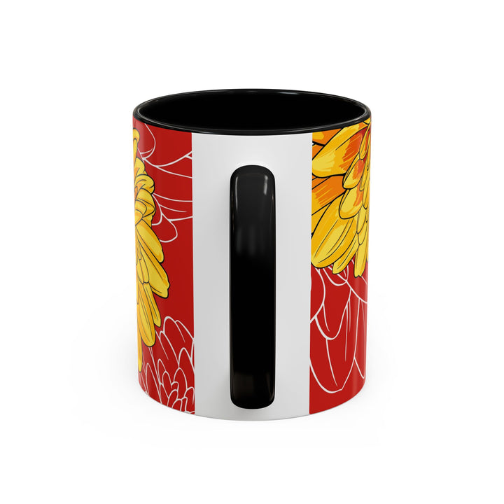 Chrysanthemum Ceramic Coffee Mug – November Birth Month Flower