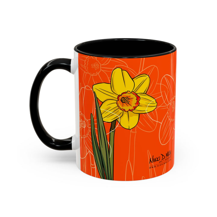 Daffodil Ceramic Coffee Mug — March Birth Month Flower