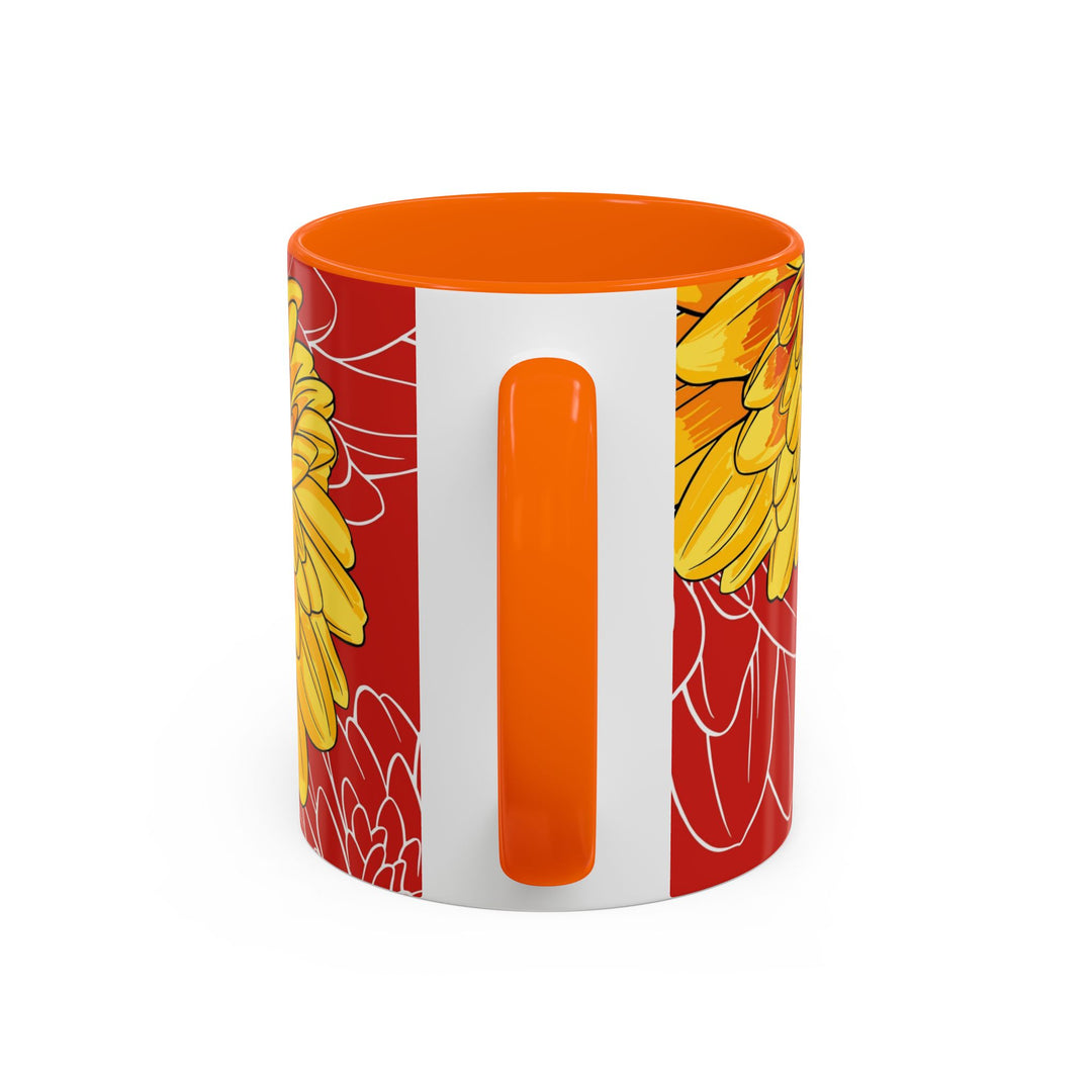Chrysanthemum Ceramic Coffee Mug – November Birth Month Flower
