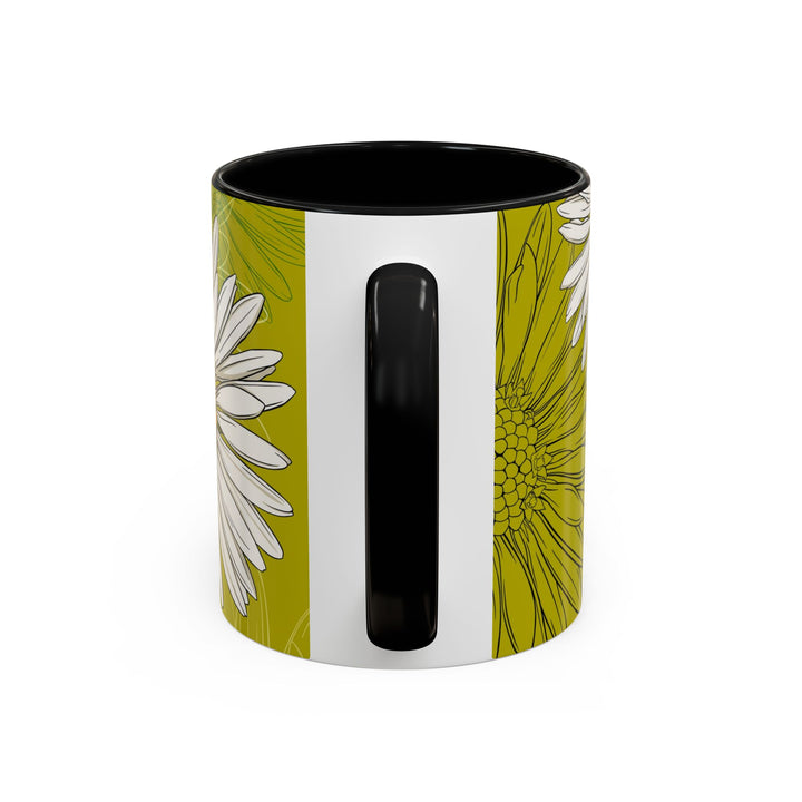 Daisy Ceramic Coffee Mug — April Birth Month Flower