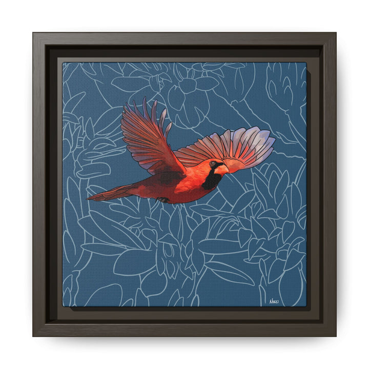 Northern Cardinal: Kentucky State Bird — Framed Canvas Print