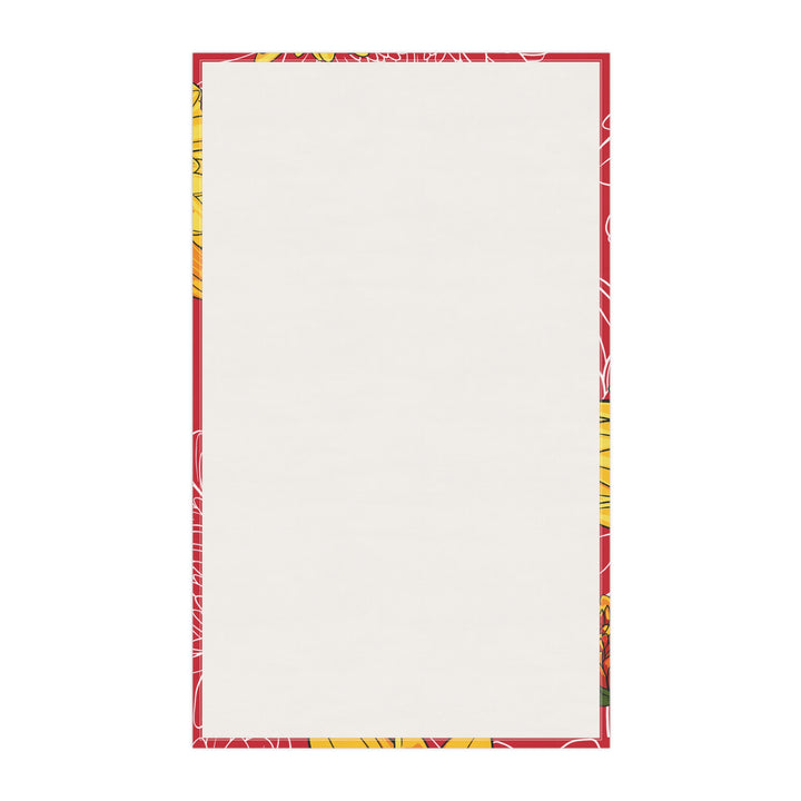 Chrysanthemum Cotton Tea Towel — November Birth Month Flower Kitchen Towel