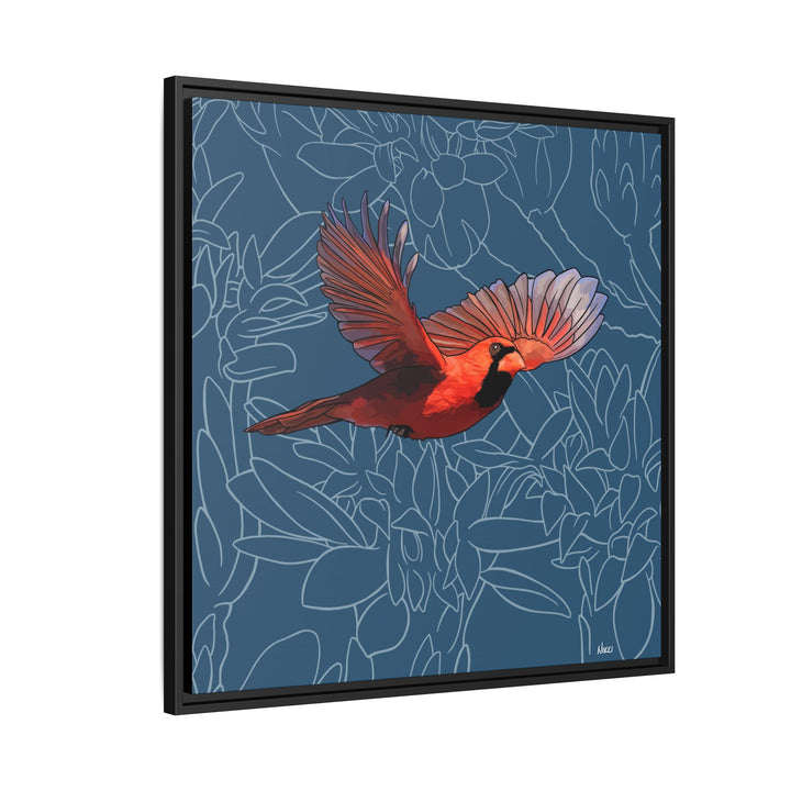 Northern Cardinal: Kentucky State Bird — Framed Canvas Print
