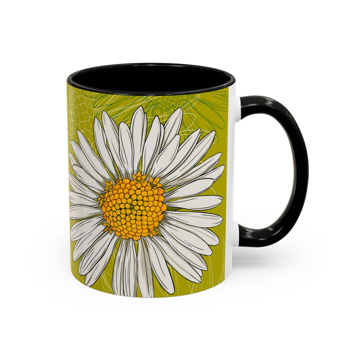 Daisy Ceramic Coffee Mug — April Birth Month Flower
