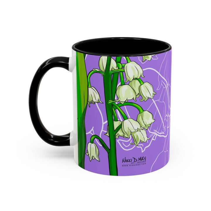 Lily of the Valley Ceramic Coffee Mug — May Birth Month Flower