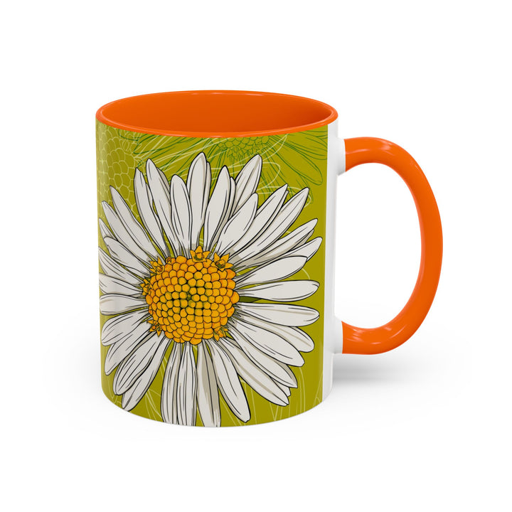Daisy Ceramic Coffee Mug — April Birth Month Flower