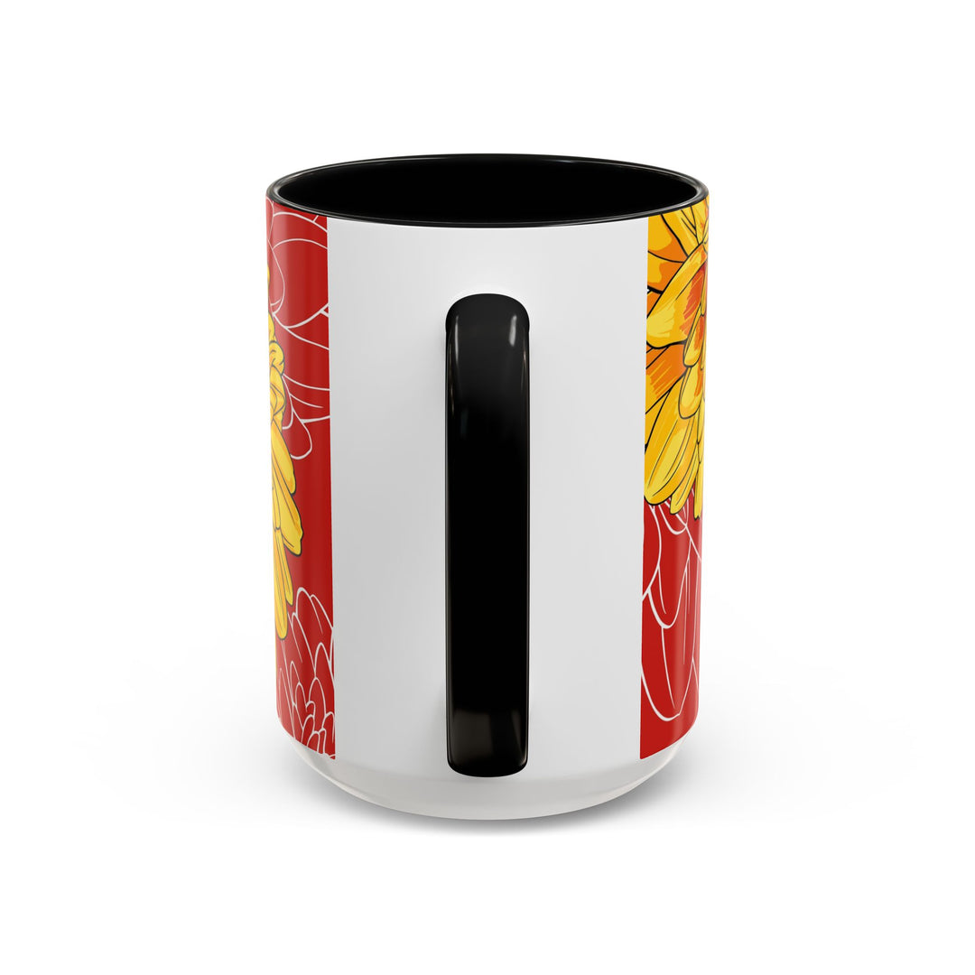 Chrysanthemum Ceramic Coffee Mug – November Birth Month Flower