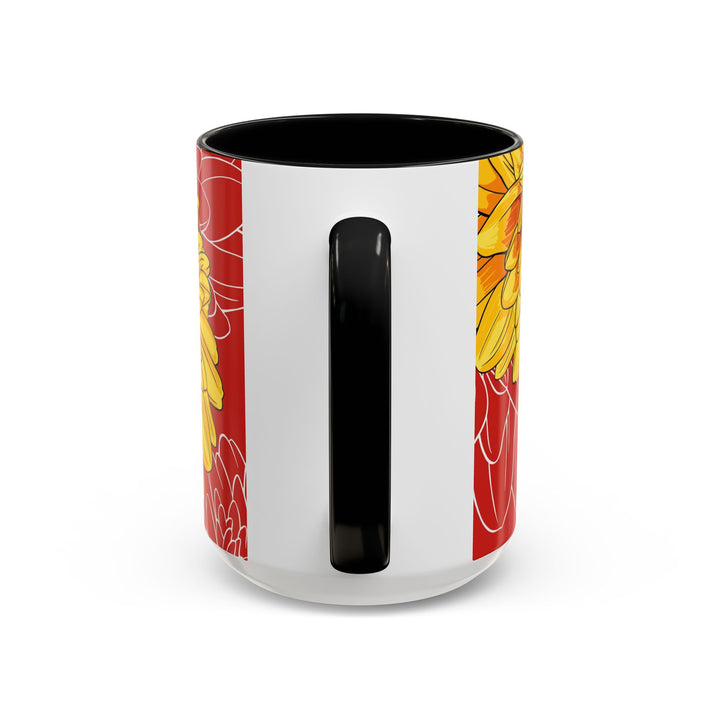 Chrysanthemum Ceramic Coffee Mug – November Birth Month Flower