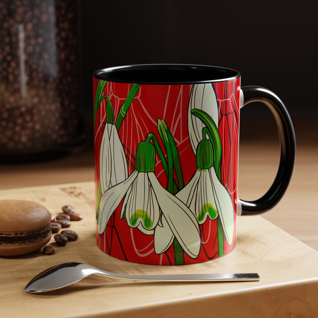 Snowdrop Coffee Mug – January Birth Month Flower