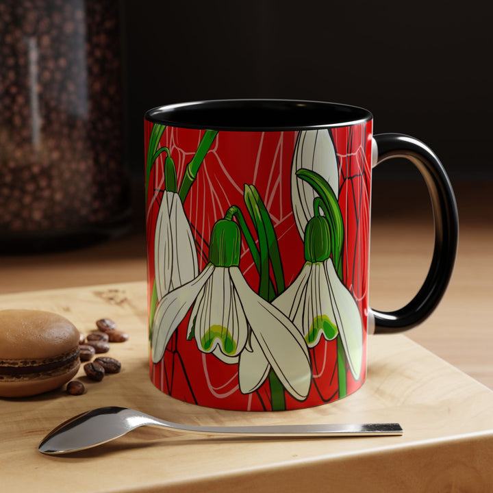 Snowdrop Coffee Mug – January Birth Month Flower