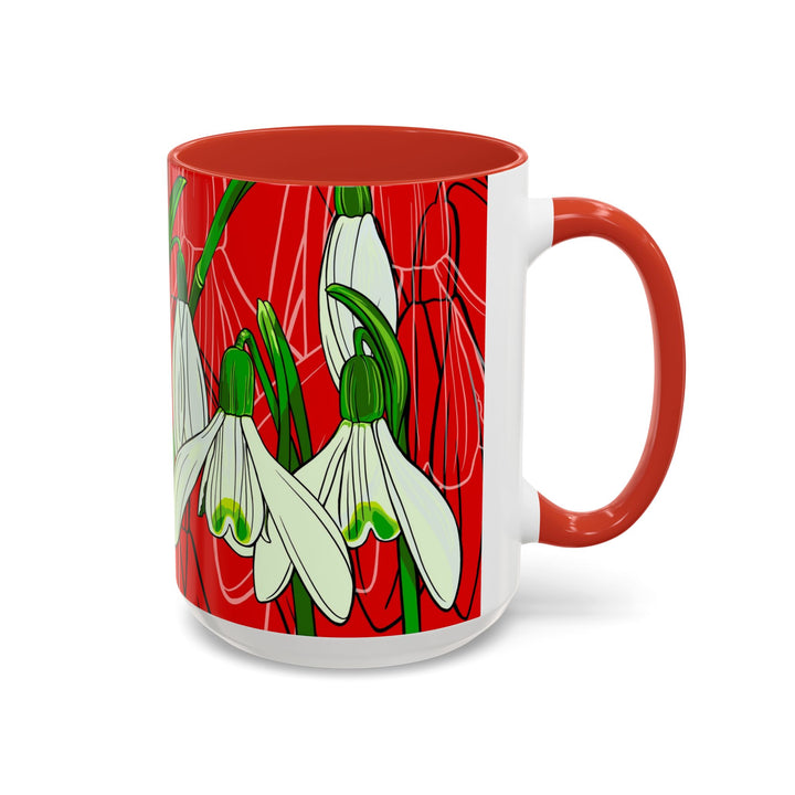 Snowdrop Coffee Mug – January Birth Month Flower