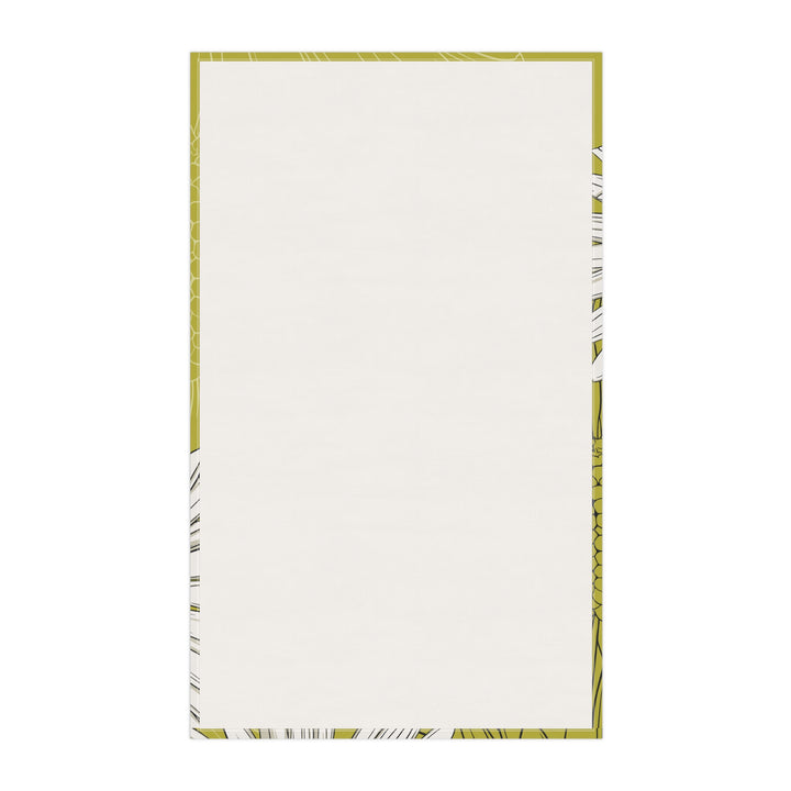 Daisy Floral Cotton Tea Towel — April Birth Month Flower Kitchen Towel