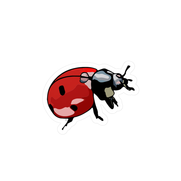 Ladybug Kiss-Cut Vinyl Sticker — Cute Red Beetle Decal for Laptops, Water Bottles & Windows