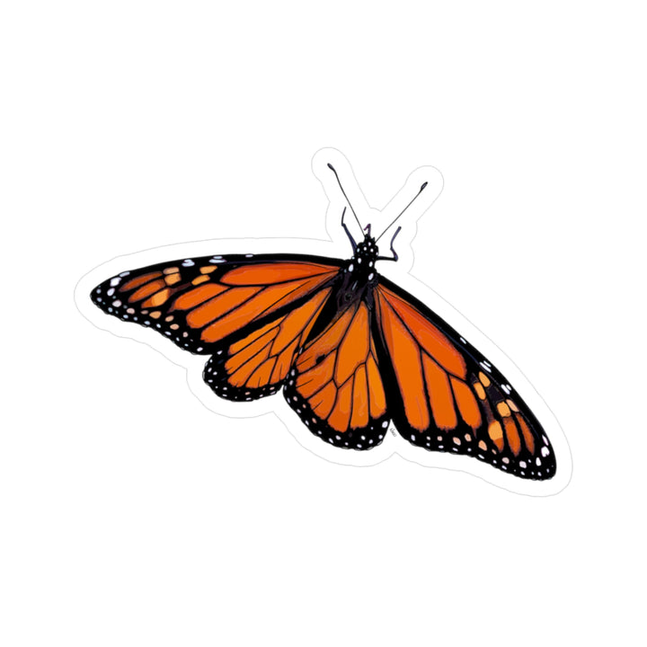 Monarch Butterfly Kiss-Cut Vinyl Decal — Waterproof Sticker for Laptops, Water Bottles & Windows