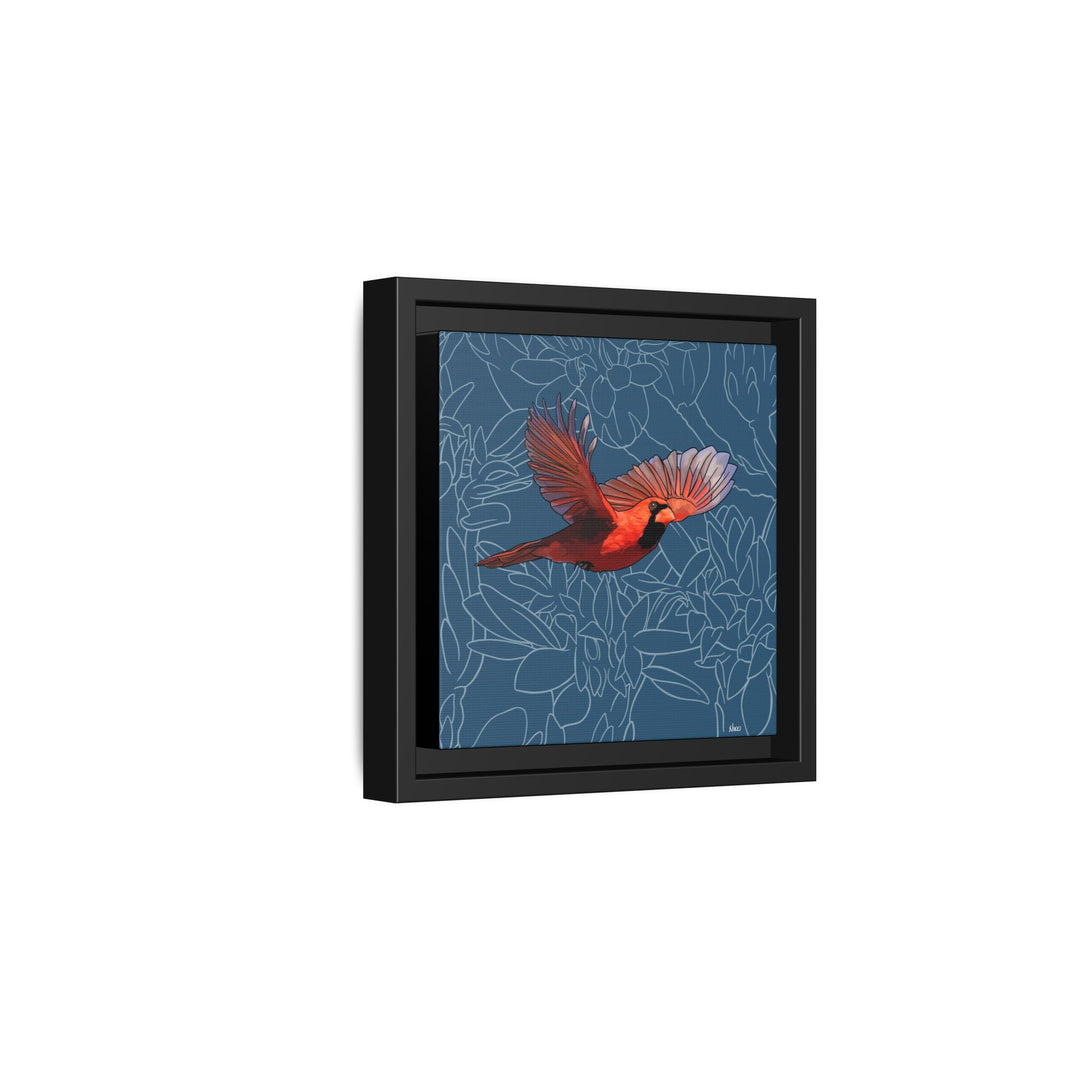 Northern Cardinal: Kentucky State Bird — Framed Canvas Print