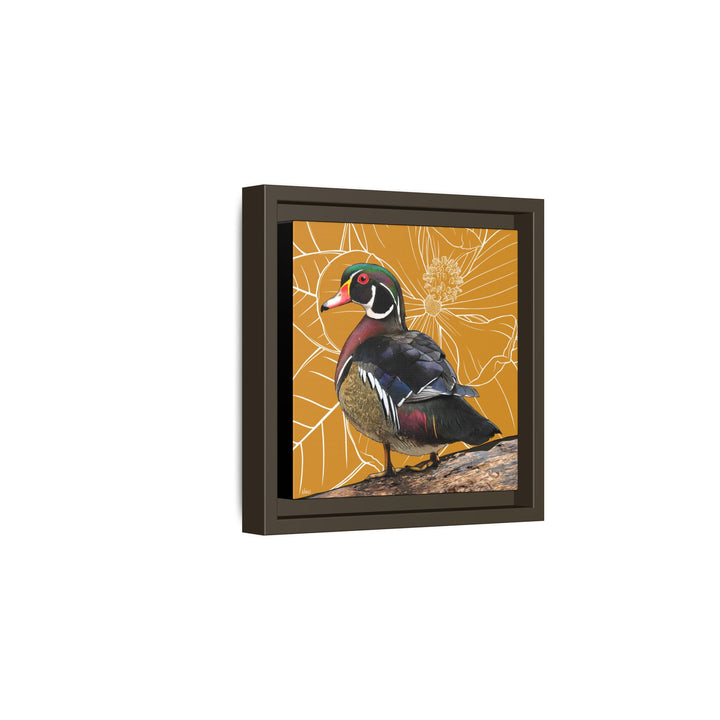 Wood Duck: Mississippi State Bird — Framed Canvas Print Wall Art