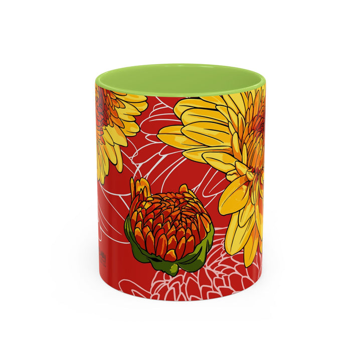Chrysanthemum Ceramic Coffee Mug – November Birth Month Flower