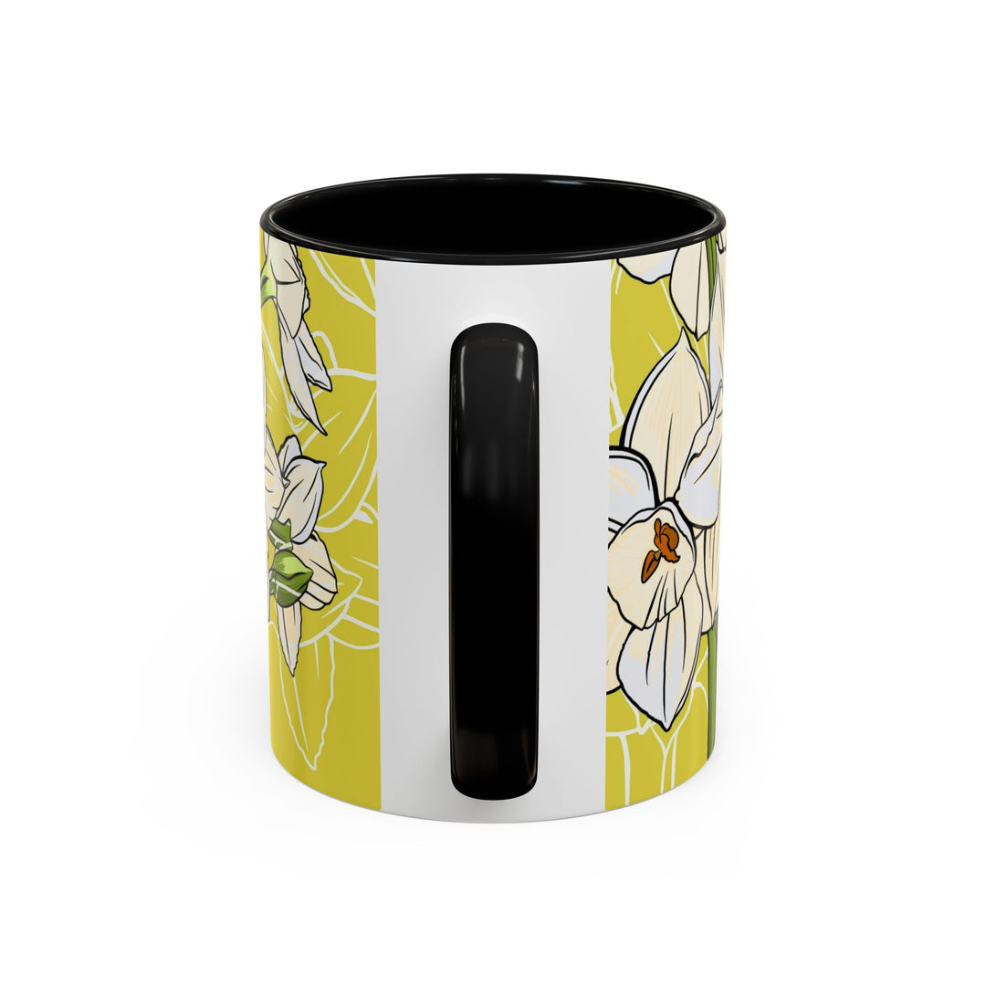 Paperwhite Ceramic Coffee Mug – December Birth Month Flower