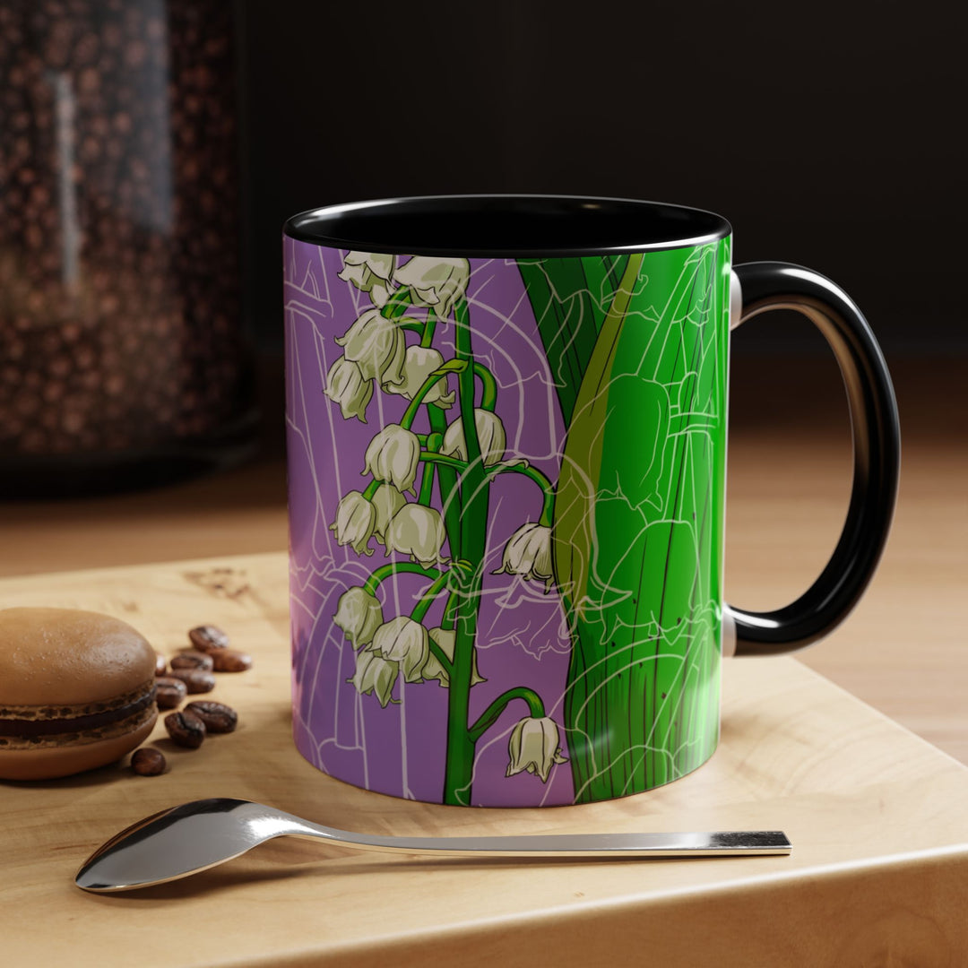 Lily of the Valley Ceramic Coffee Mug — May Birth Month Flower