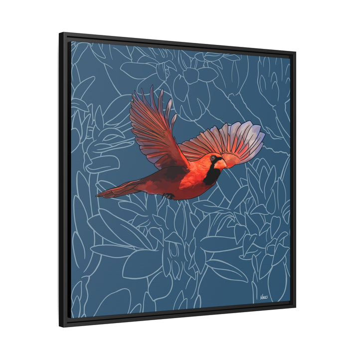 Northern Cardinal: Kentucky State Bird — Framed Canvas Print