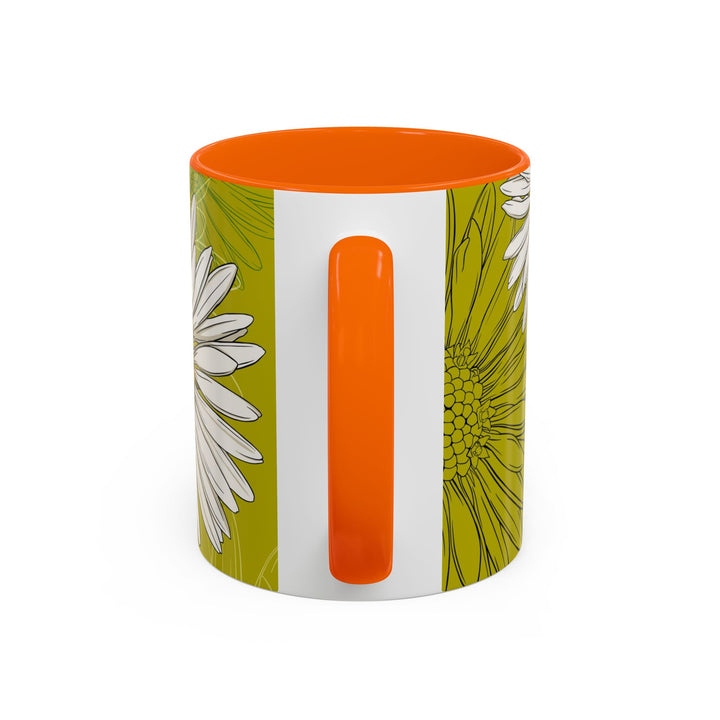 Daisy Ceramic Coffee Mug — April Birth Month Flower