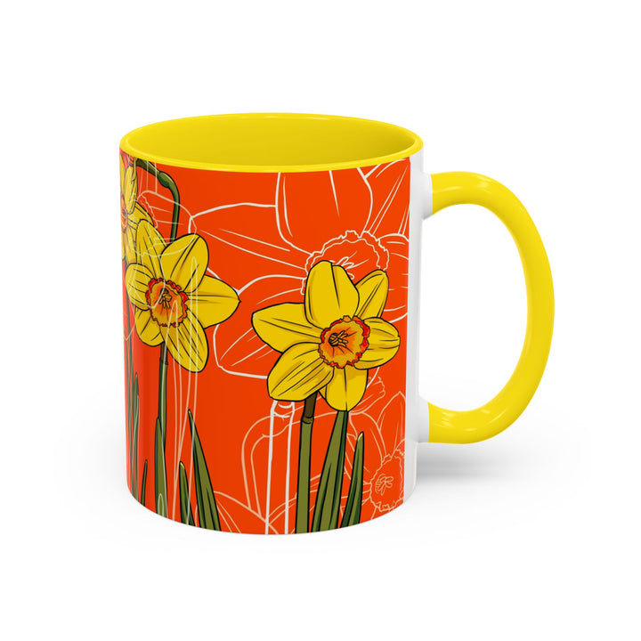 Daffodil Ceramic Coffee Mug — March Birth Month Flower