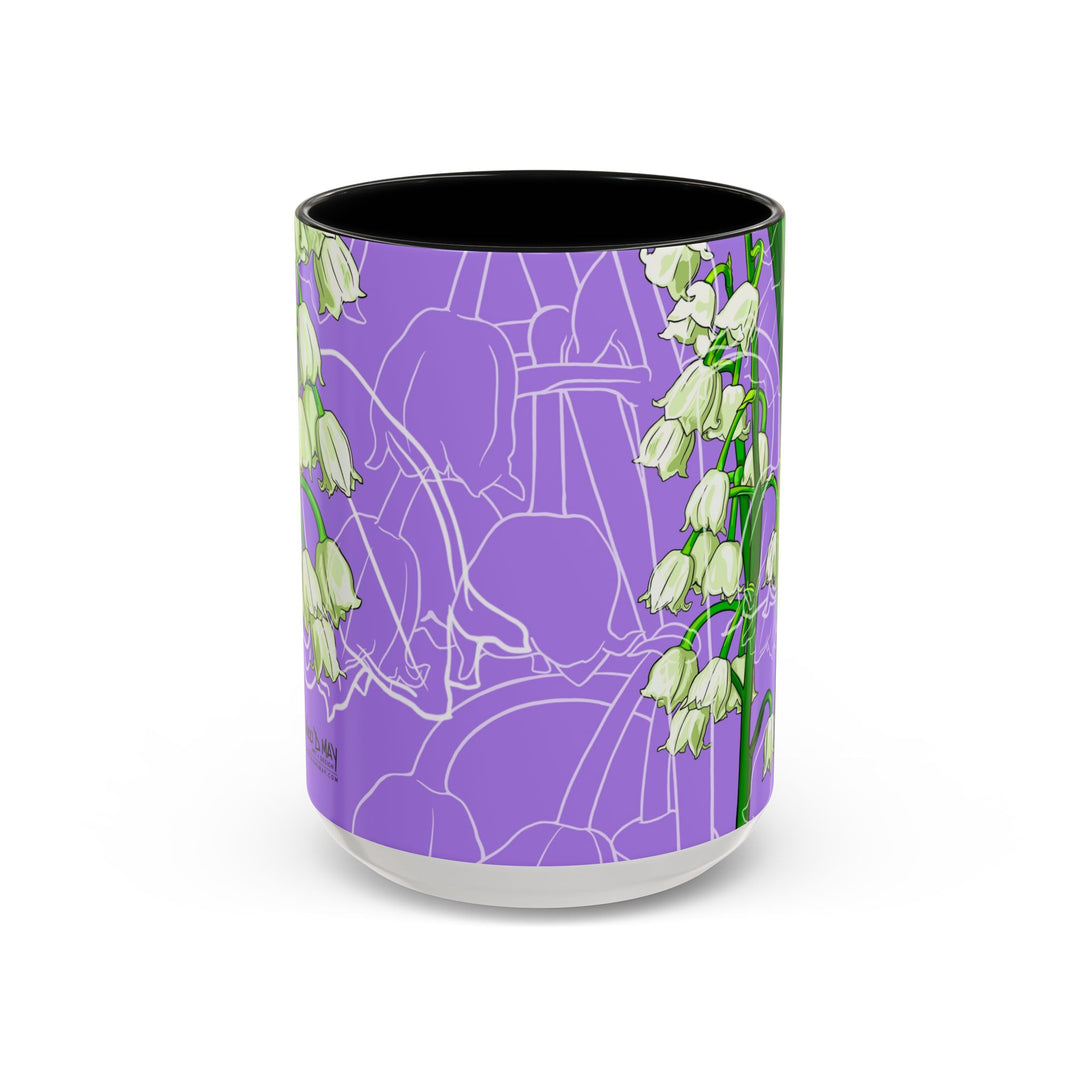 Lily of the Valley Ceramic Coffee Mug — May Birth Month Flower