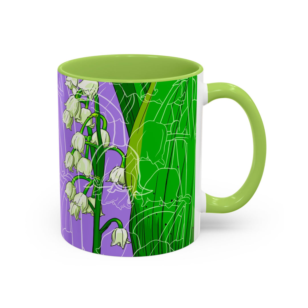 Lily of the Valley Ceramic Coffee Mug — May Birth Month Flower