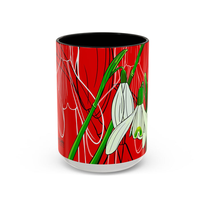 Snowdrop Coffee Mug – January Birth Month Flower