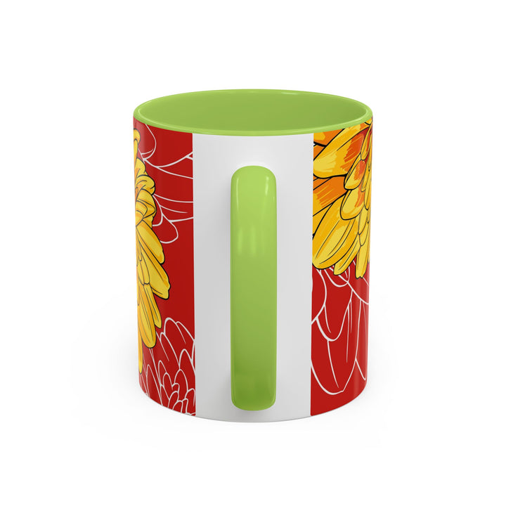 Chrysanthemum Ceramic Coffee Mug – November Birth Month Flower
