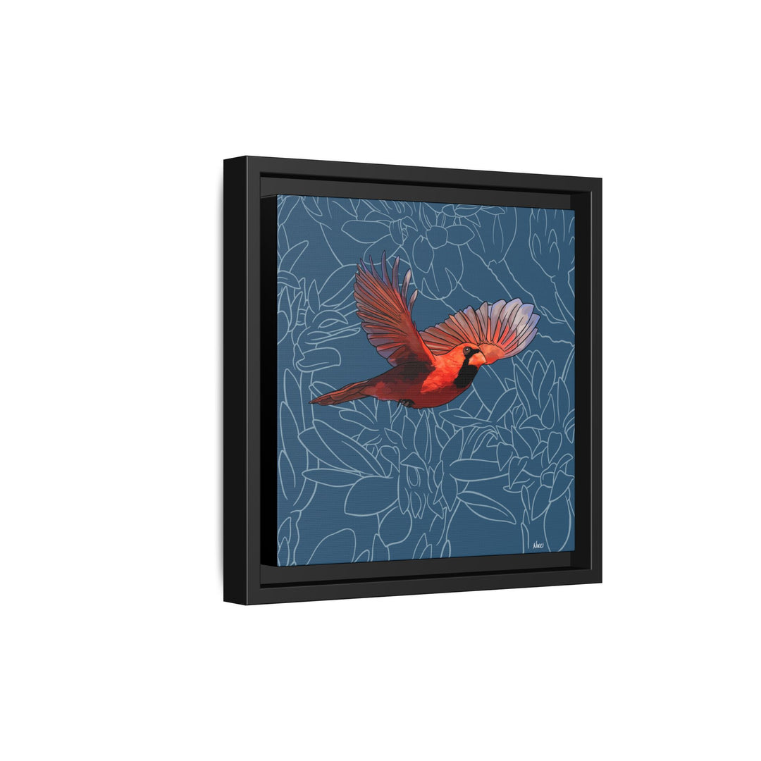 Northern Cardinal: Kentucky State Bird — Framed Canvas Print