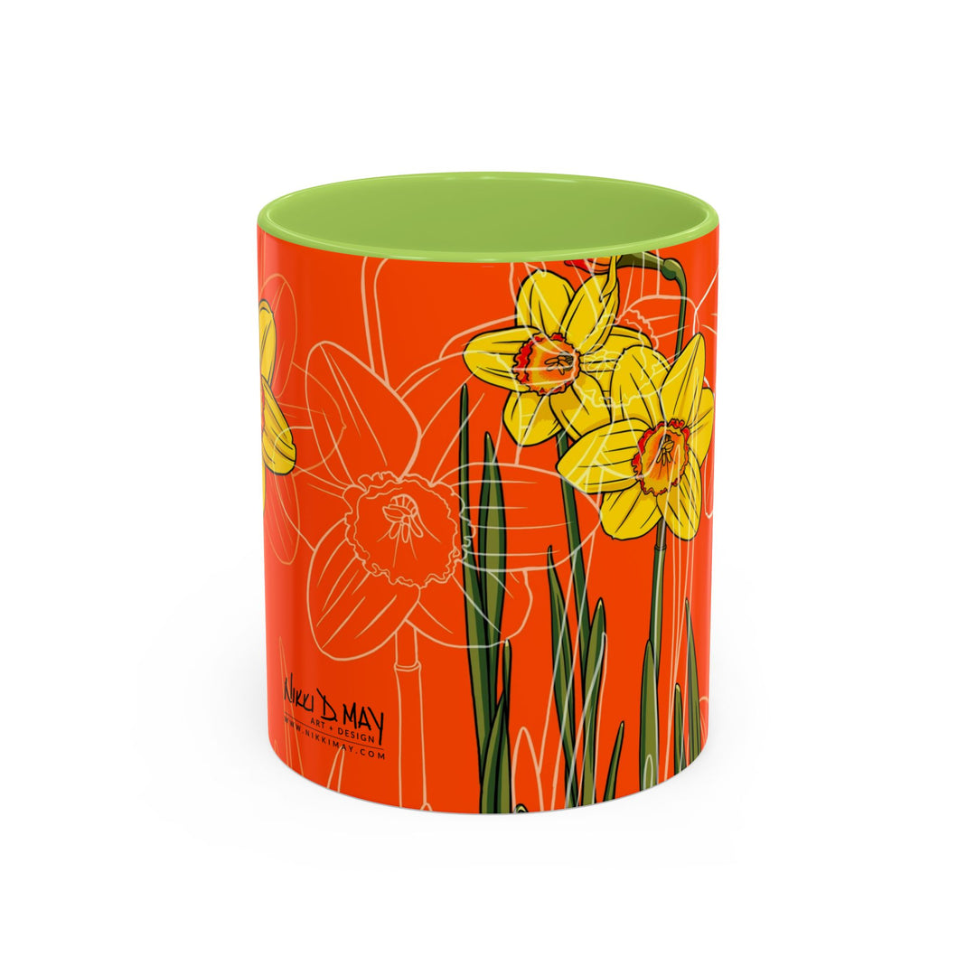 Daffodil Ceramic Coffee Mug — March Birth Month Flower