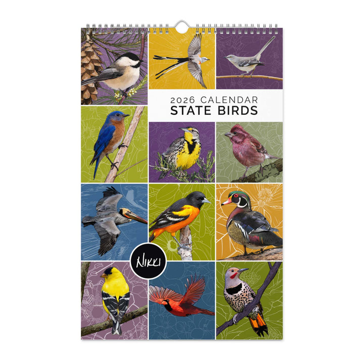 2026 State Bird Wall Calendar