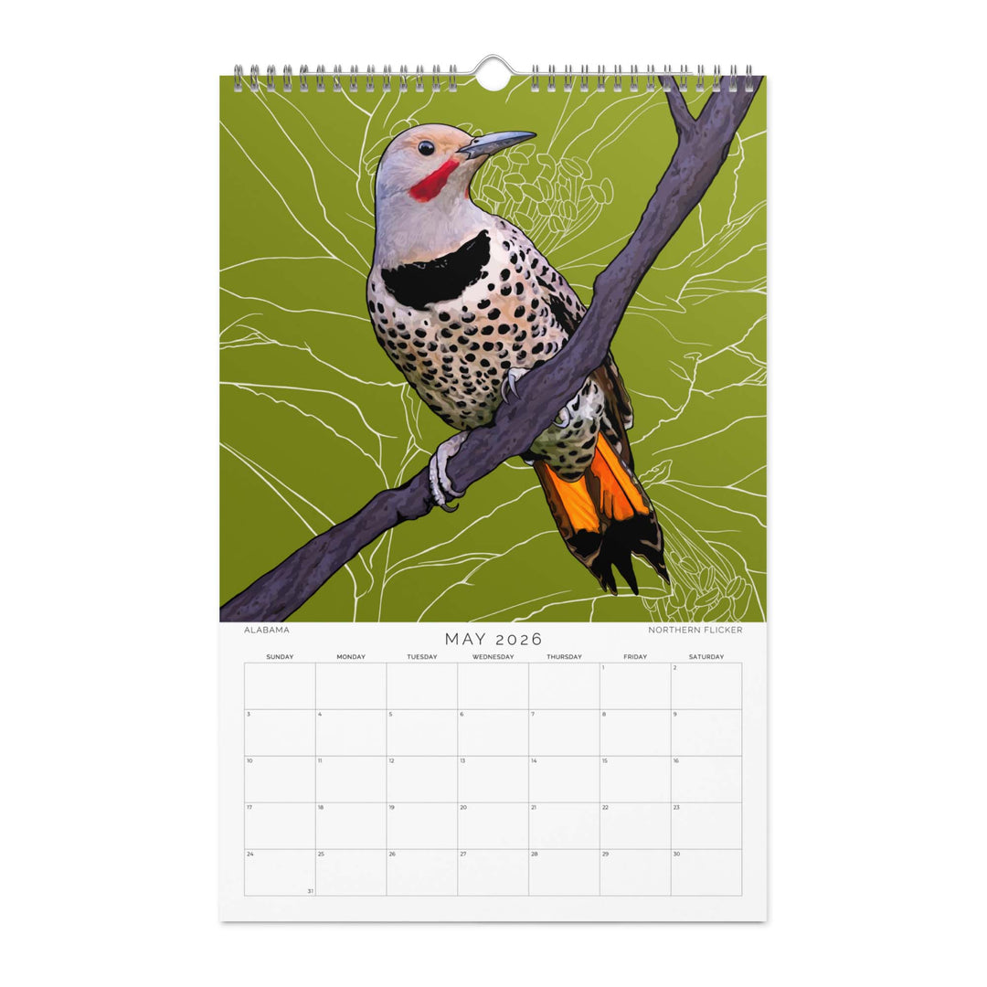 2026 State Bird Wall Calendar