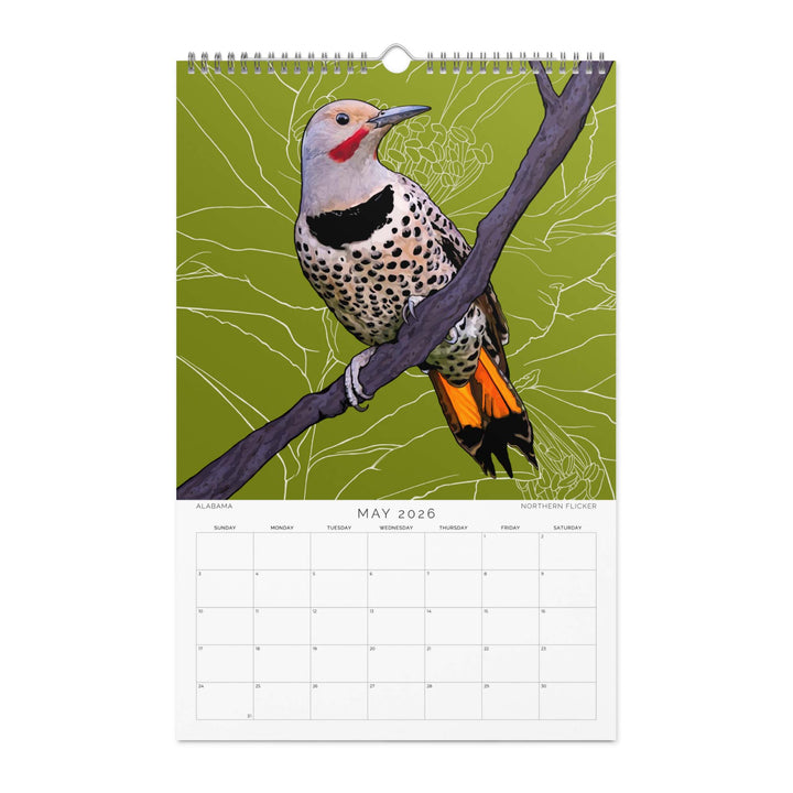 2026 State Bird Wall Calendar