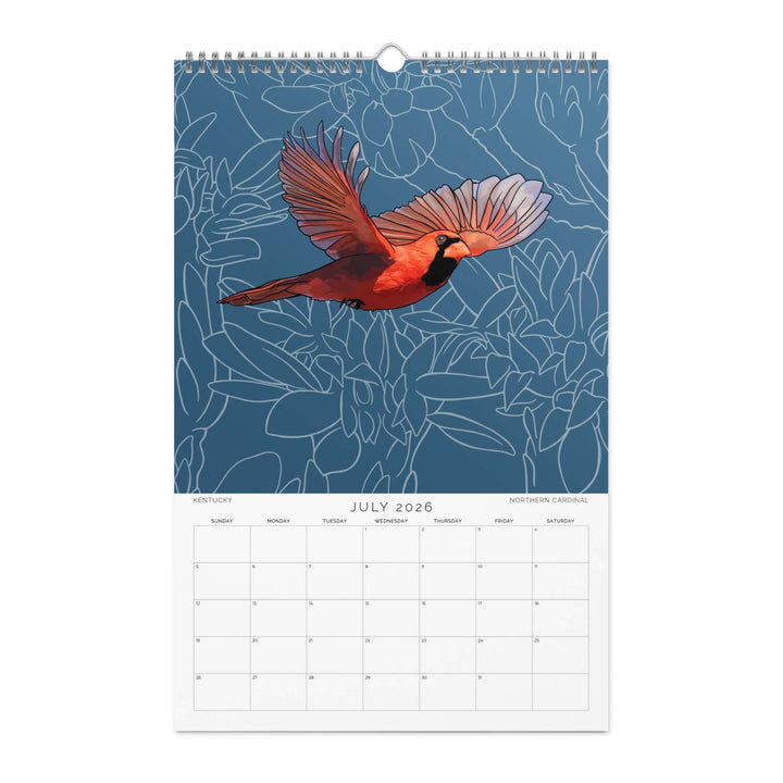 2026 State Bird Wall Calendar