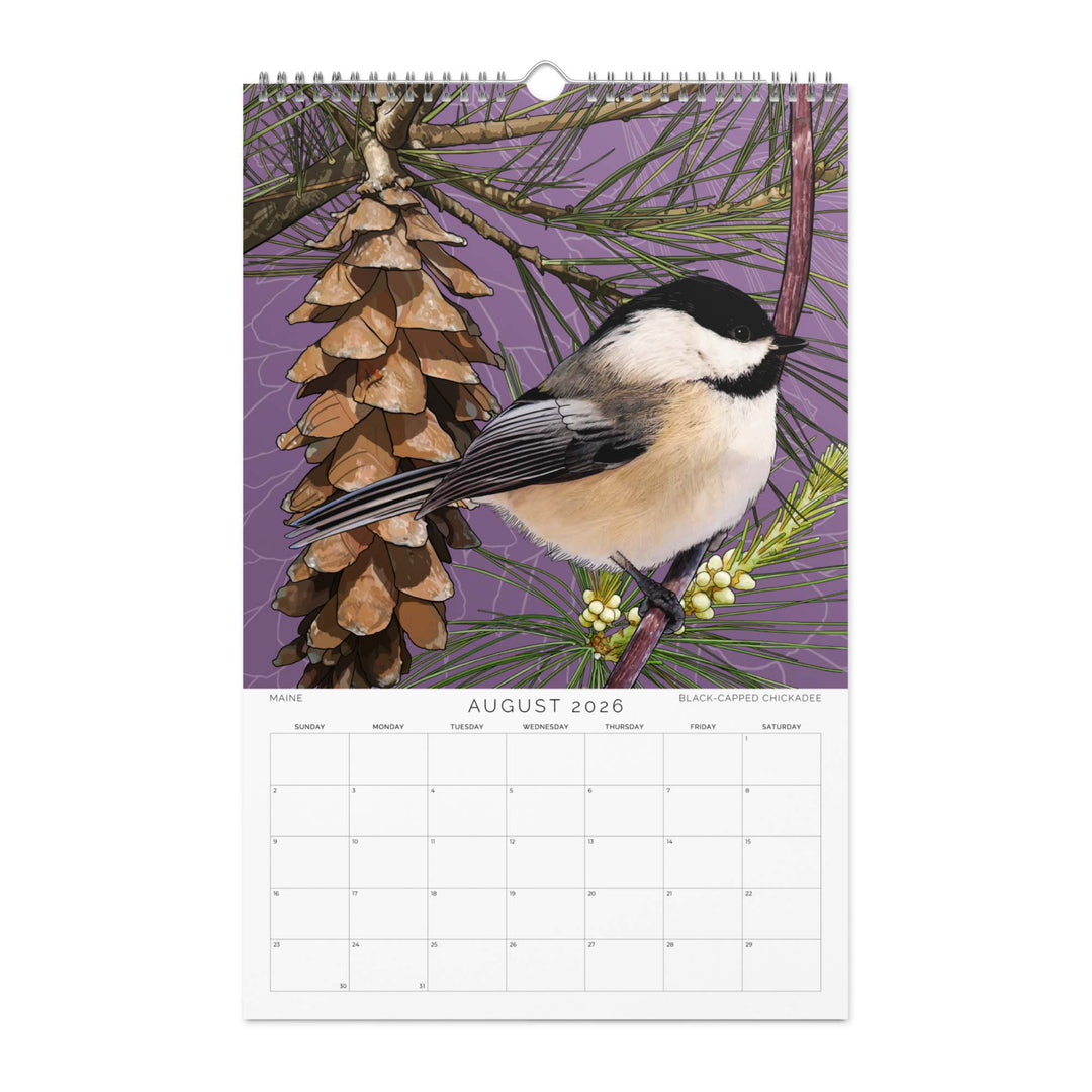 2026 State Bird Wall Calendar