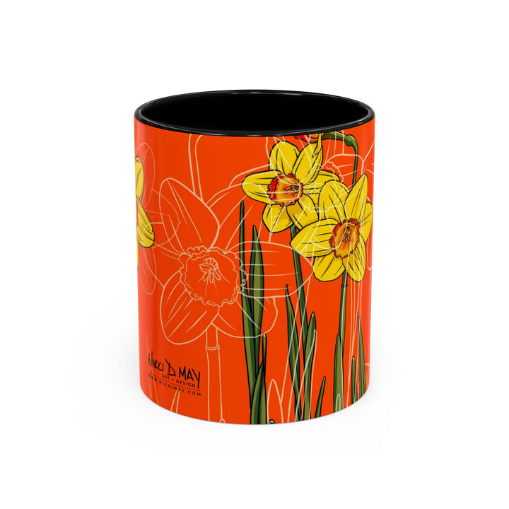 Daffodil Ceramic Coffee Mug — March Birth Month Flower