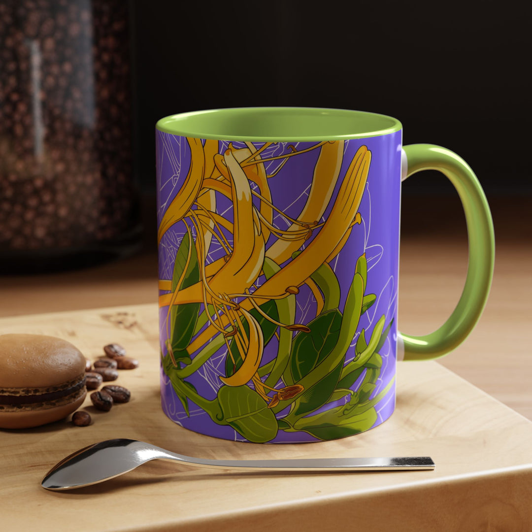 Honeysuckle Ceramic Coffee Mug – June Birth Month Flower