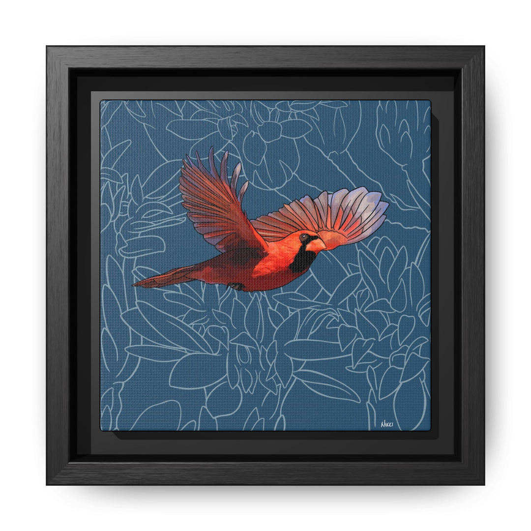 Northern Cardinal: Kentucky State Bird — Framed Canvas Print