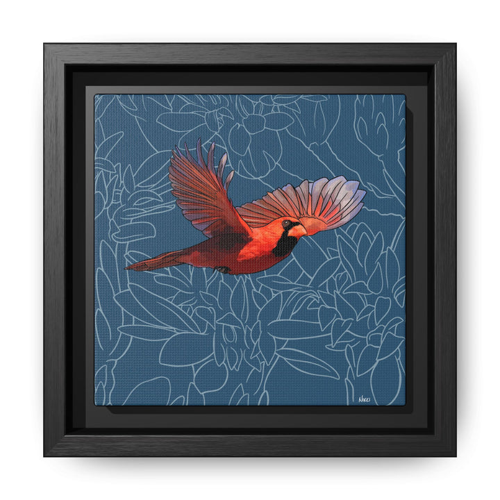 Northern Cardinal: Kentucky State Bird — Framed Canvas Print